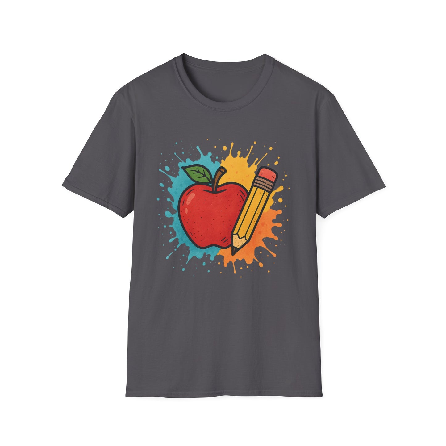 Colorful Apple & Pencil Shirt