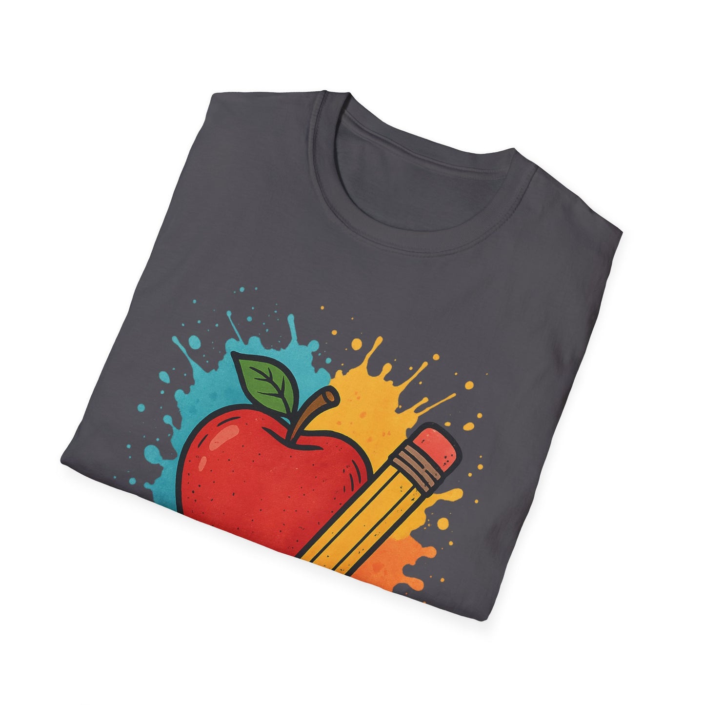 Colorful Apple & Pencil Shirt