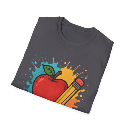 Colorful Apple & Pencil Shirt