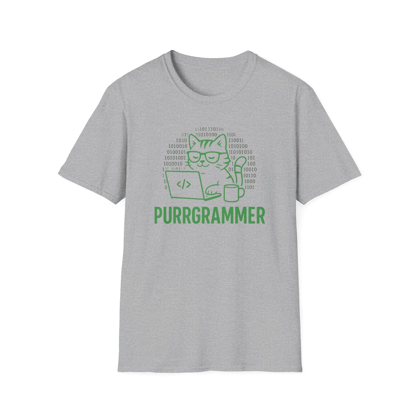 Purrgrammer Binary Cat Shirt