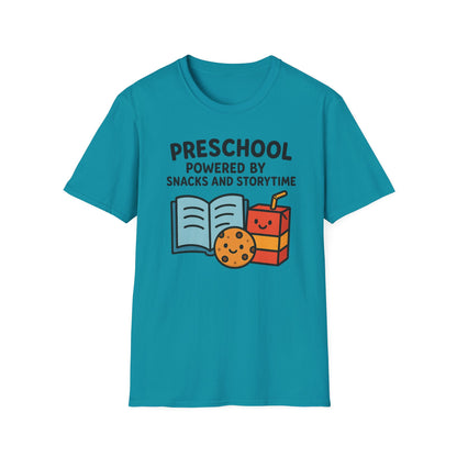 Preschool Powered by Snacks and Storytime Shirt