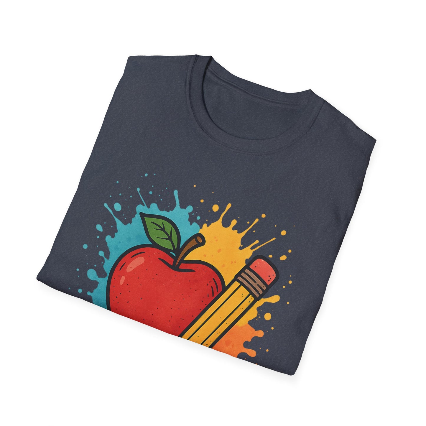 Colorful Apple & Pencil Shirt