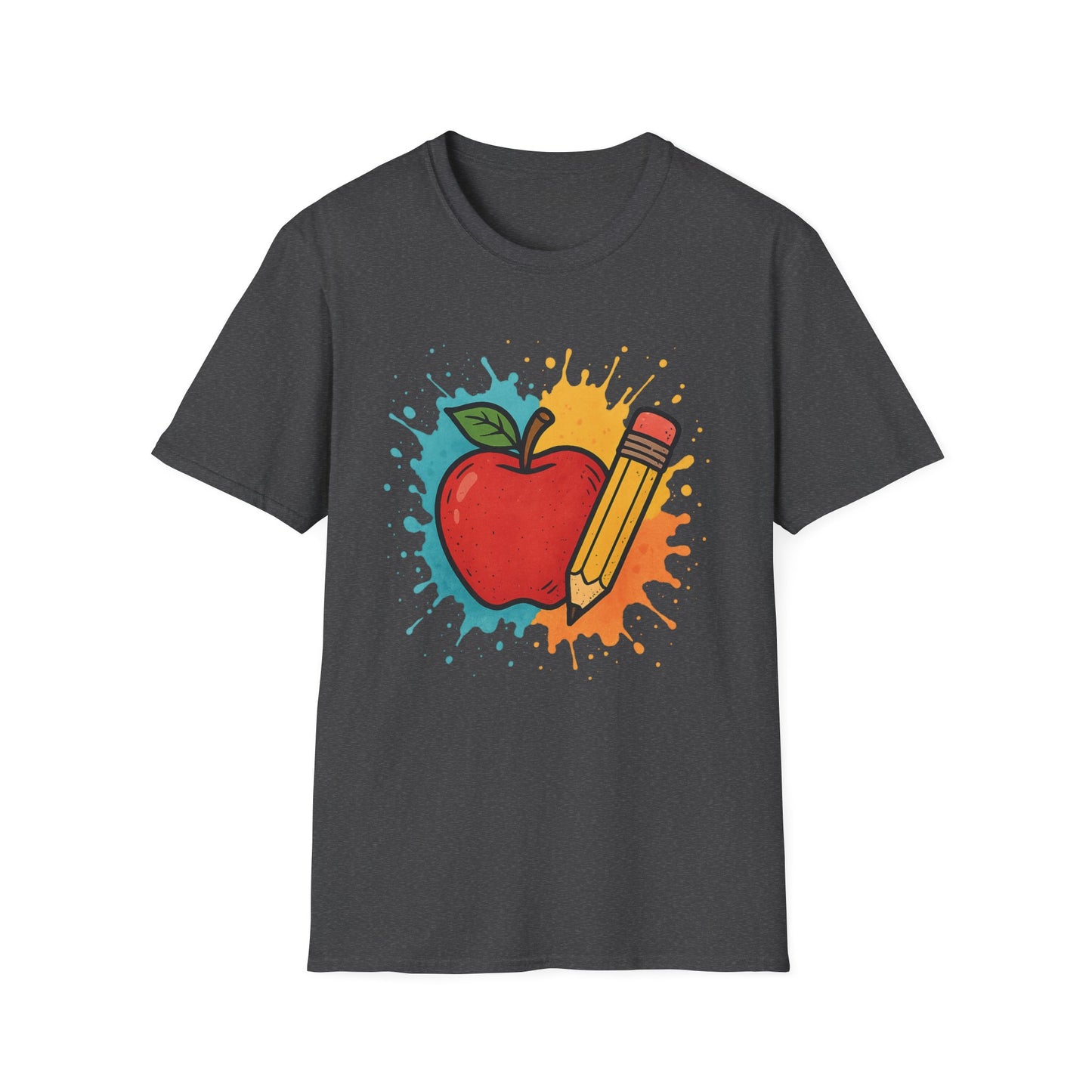 Colorful Apple & Pencil Shirt