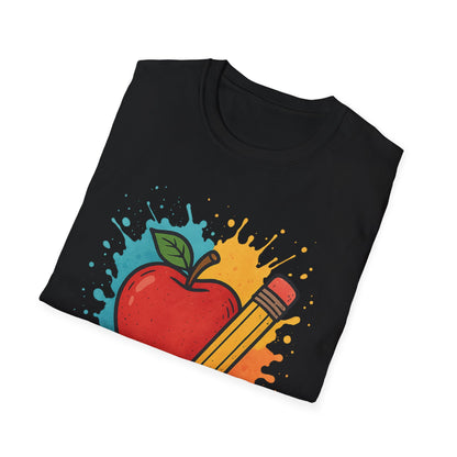 Colorful Apple & Pencil Shirt