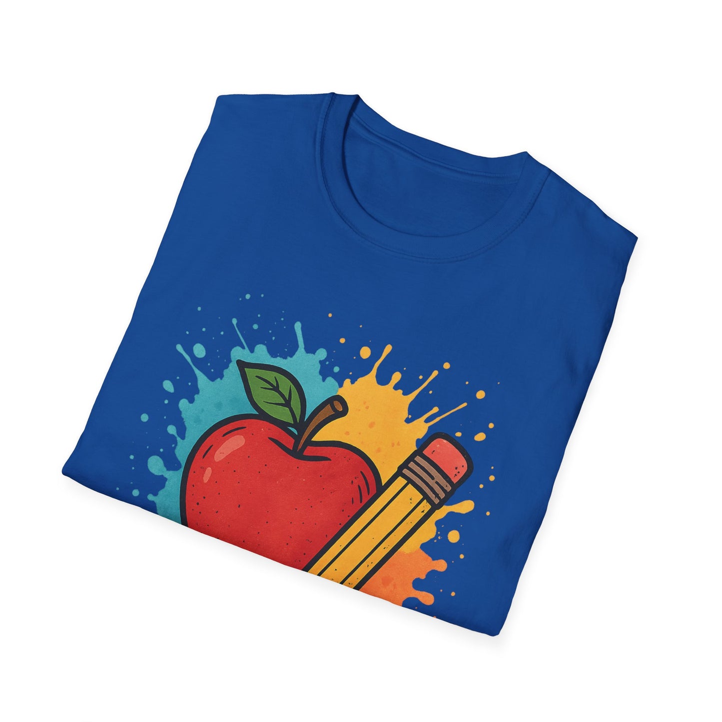 Colorful Apple & Pencil Shirt