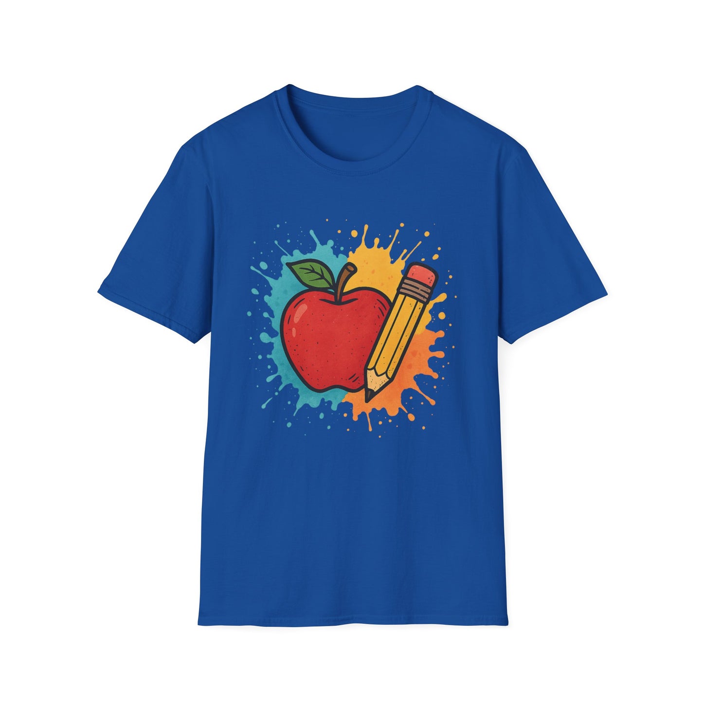 Colorful Apple & Pencil Shirt