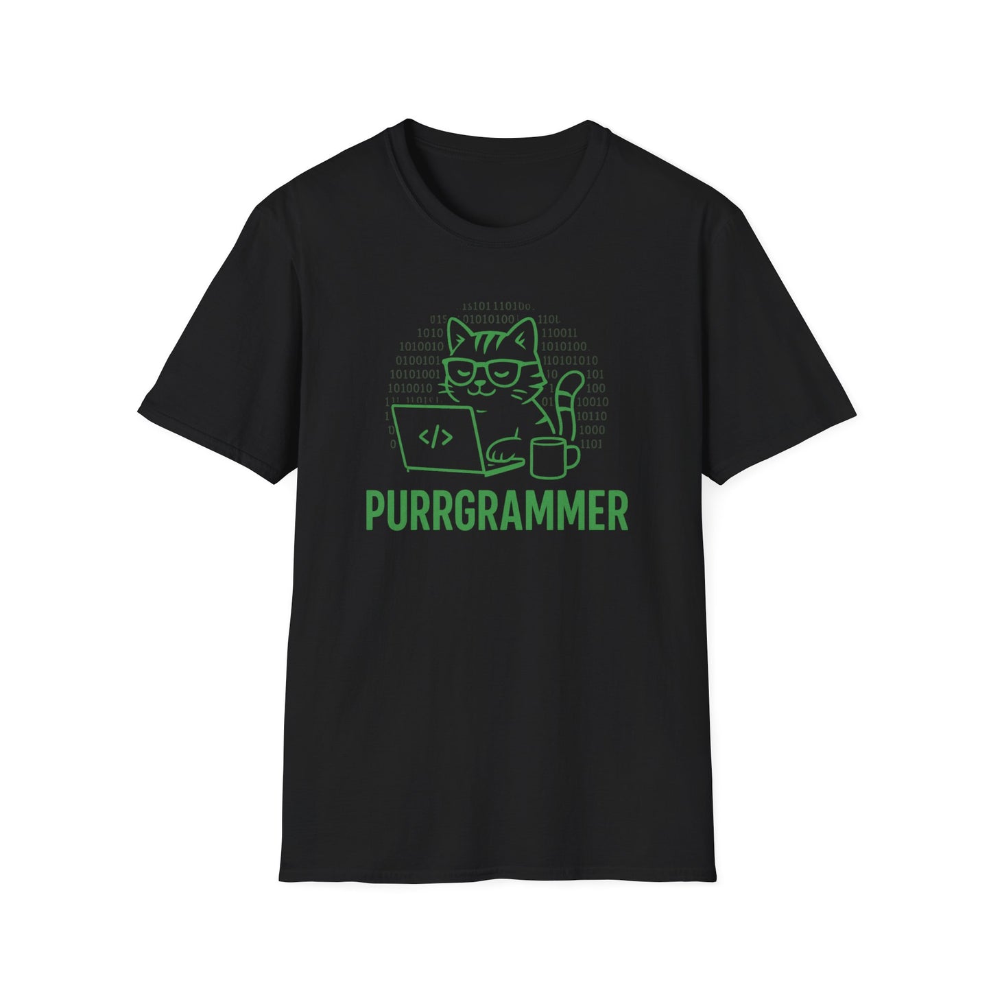 Purrgrammer Binary Cat Shirt