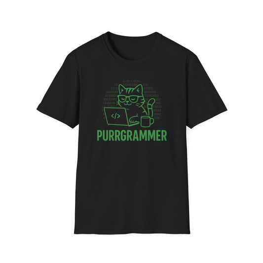 Purrgrammer Binary Cat Shirt