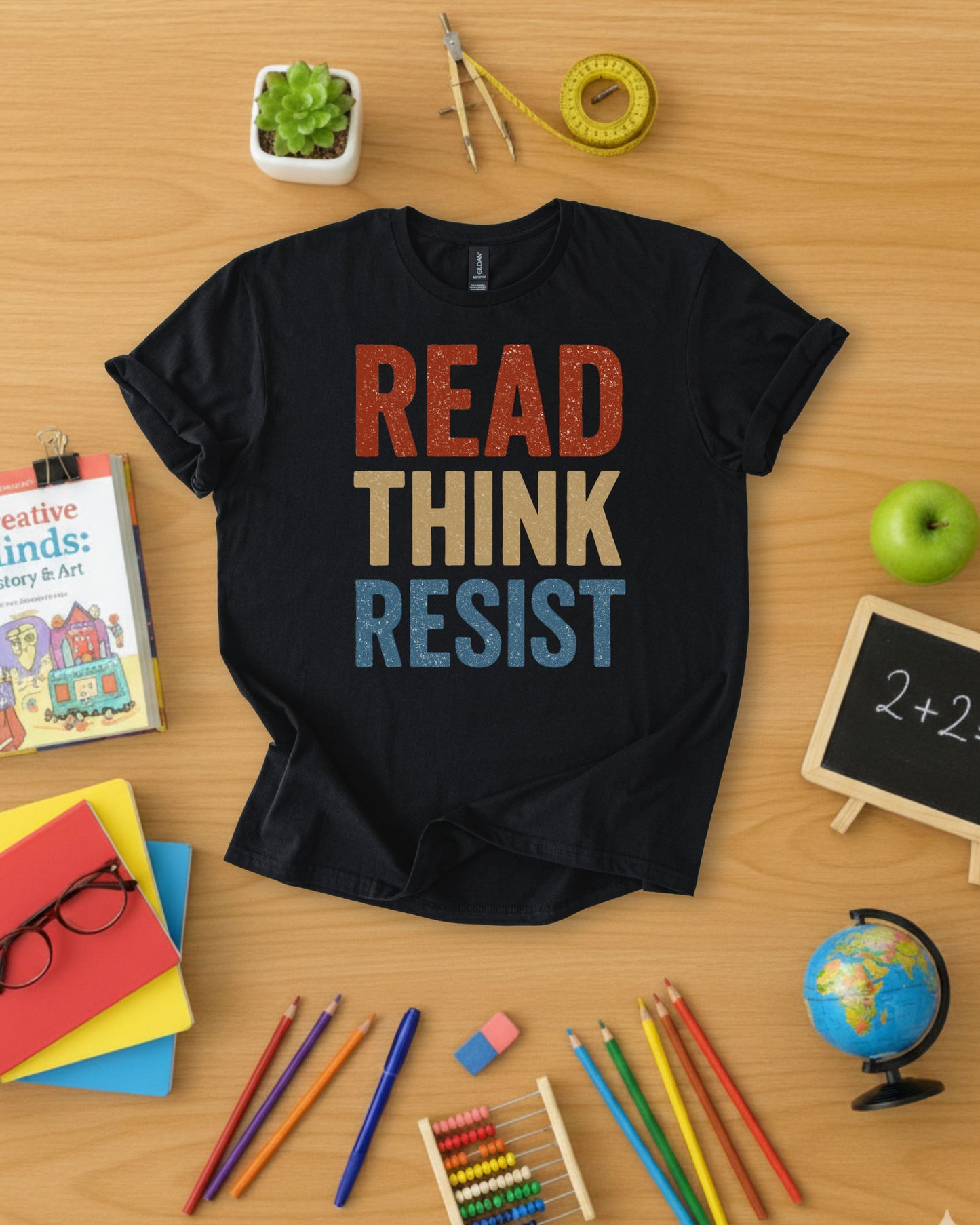 Read Think Resist Shirt