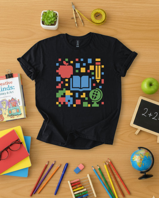 Teacher Pixel Art Shirt