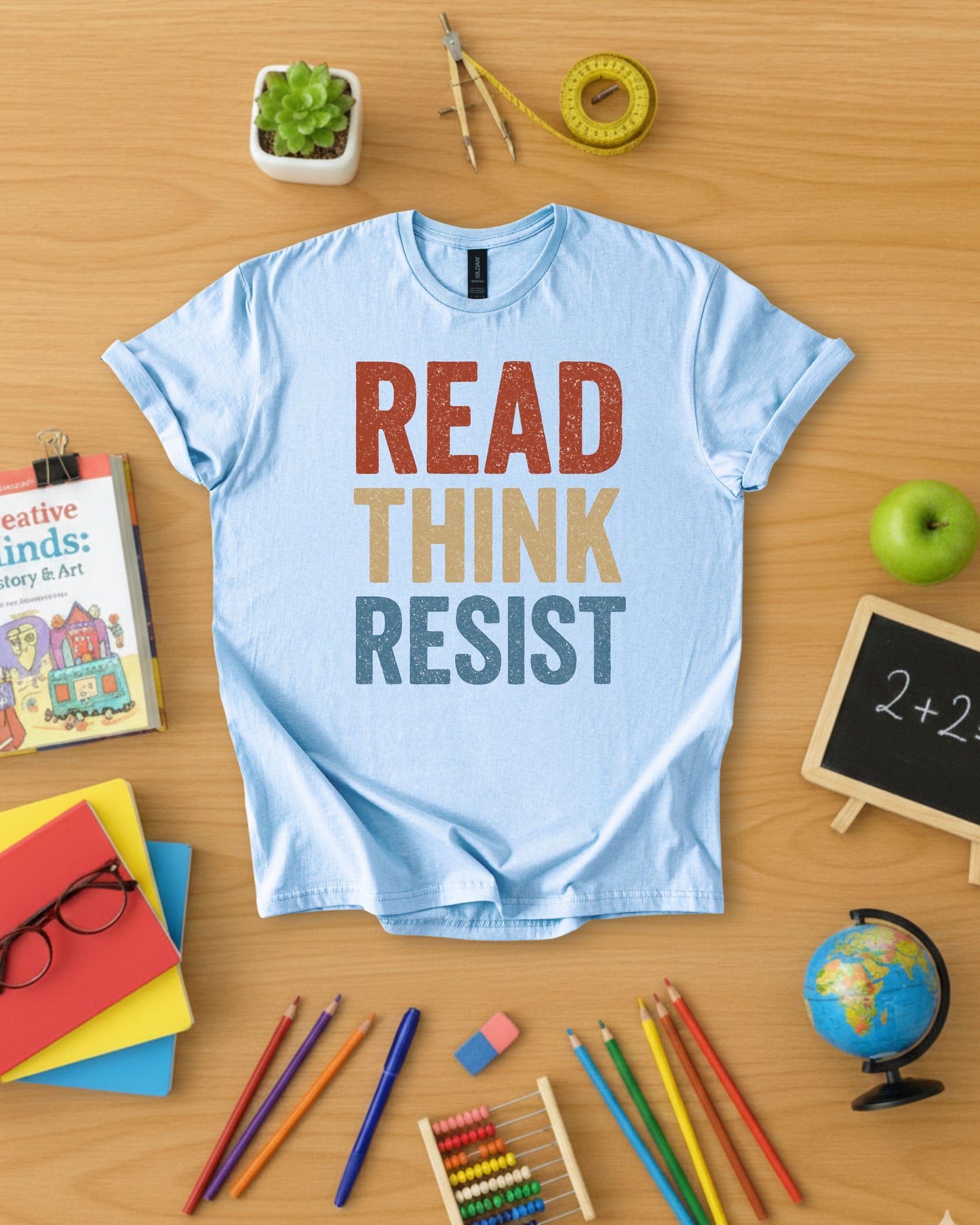 Read Think Resist Shirt