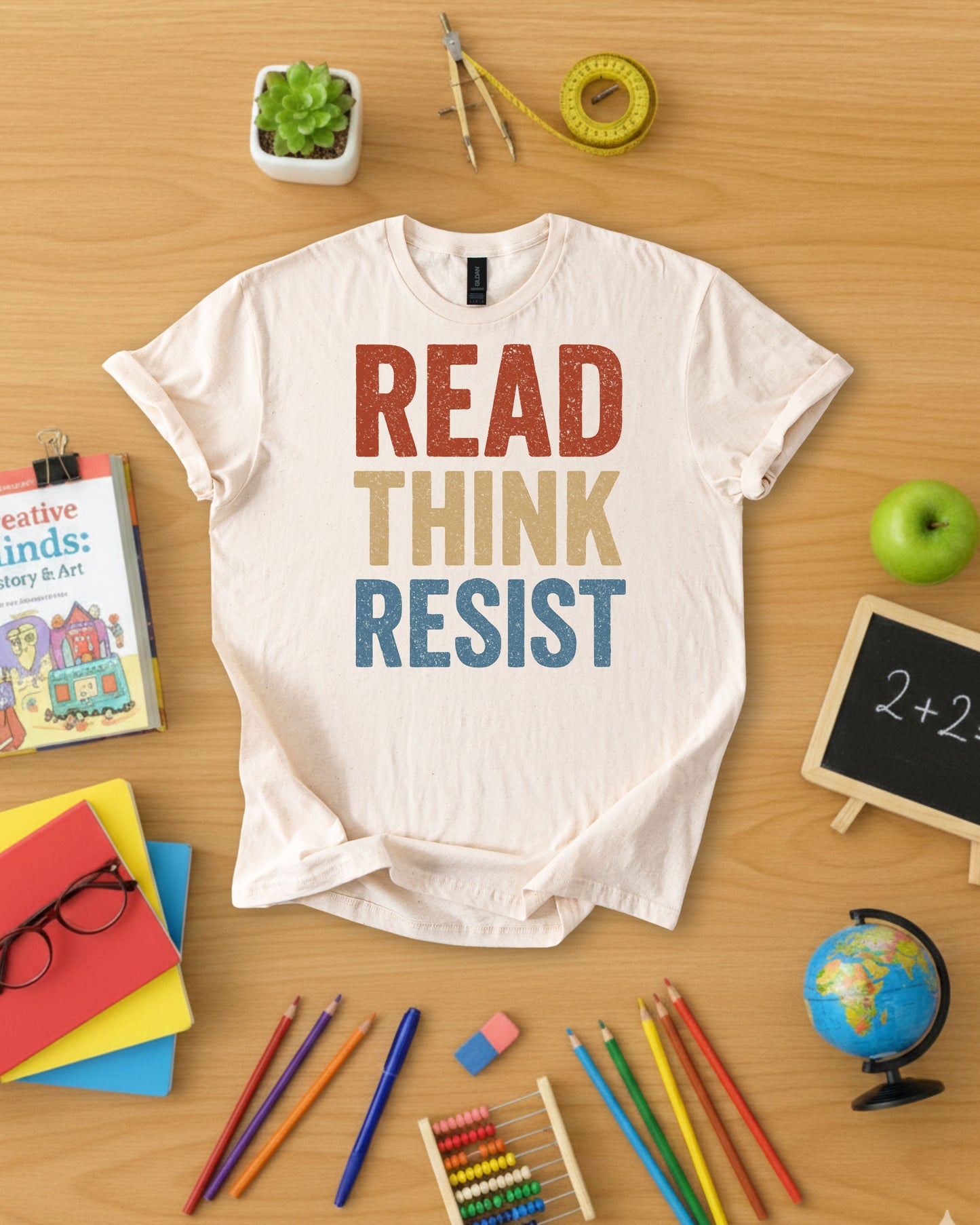 Read Think Resist Shirt
