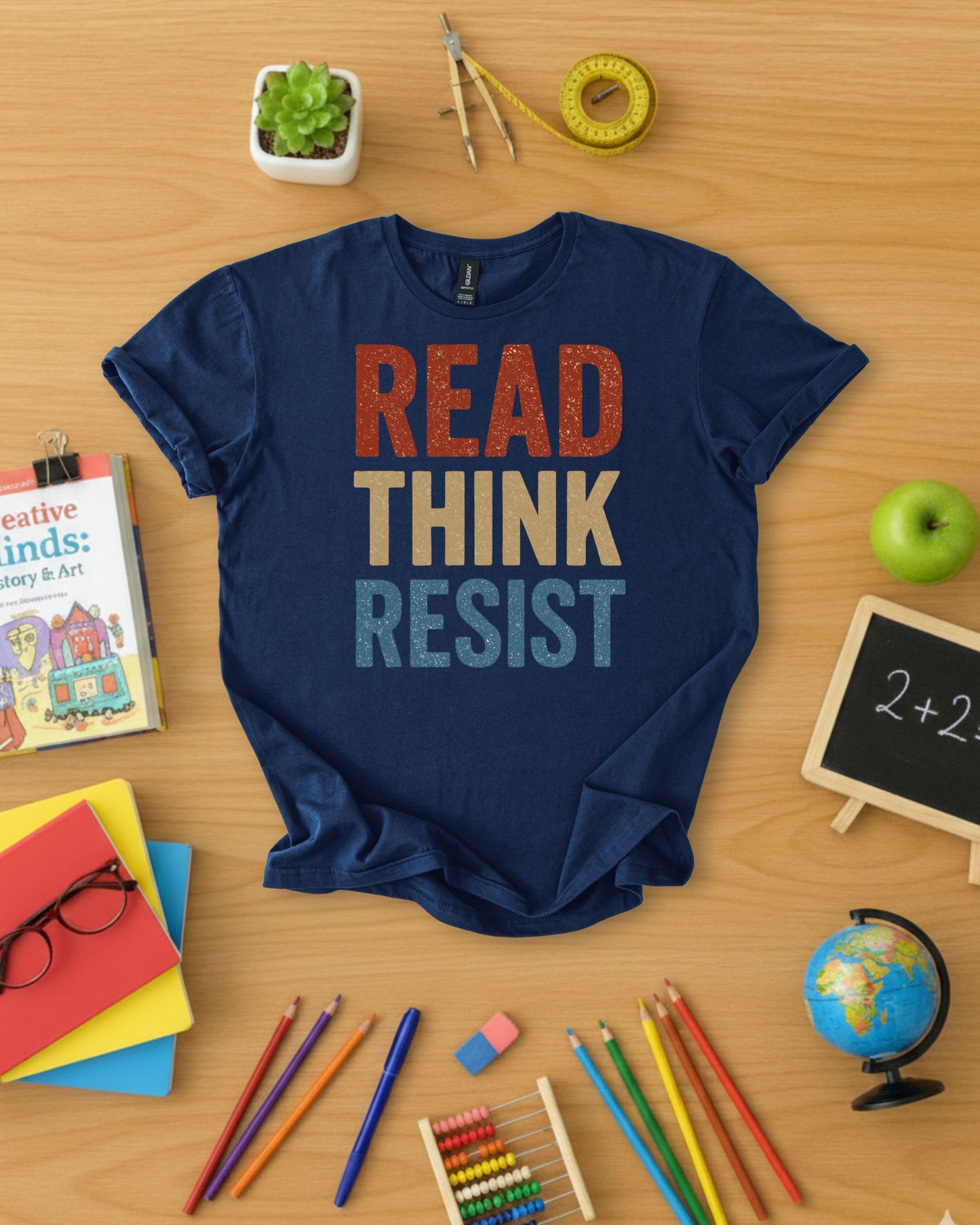 Read Think Resist Shirt