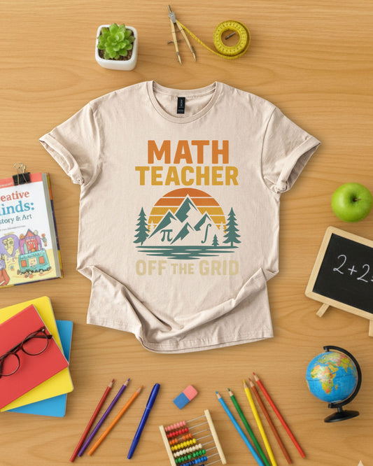 Math Teacher Off the Grid Shirt