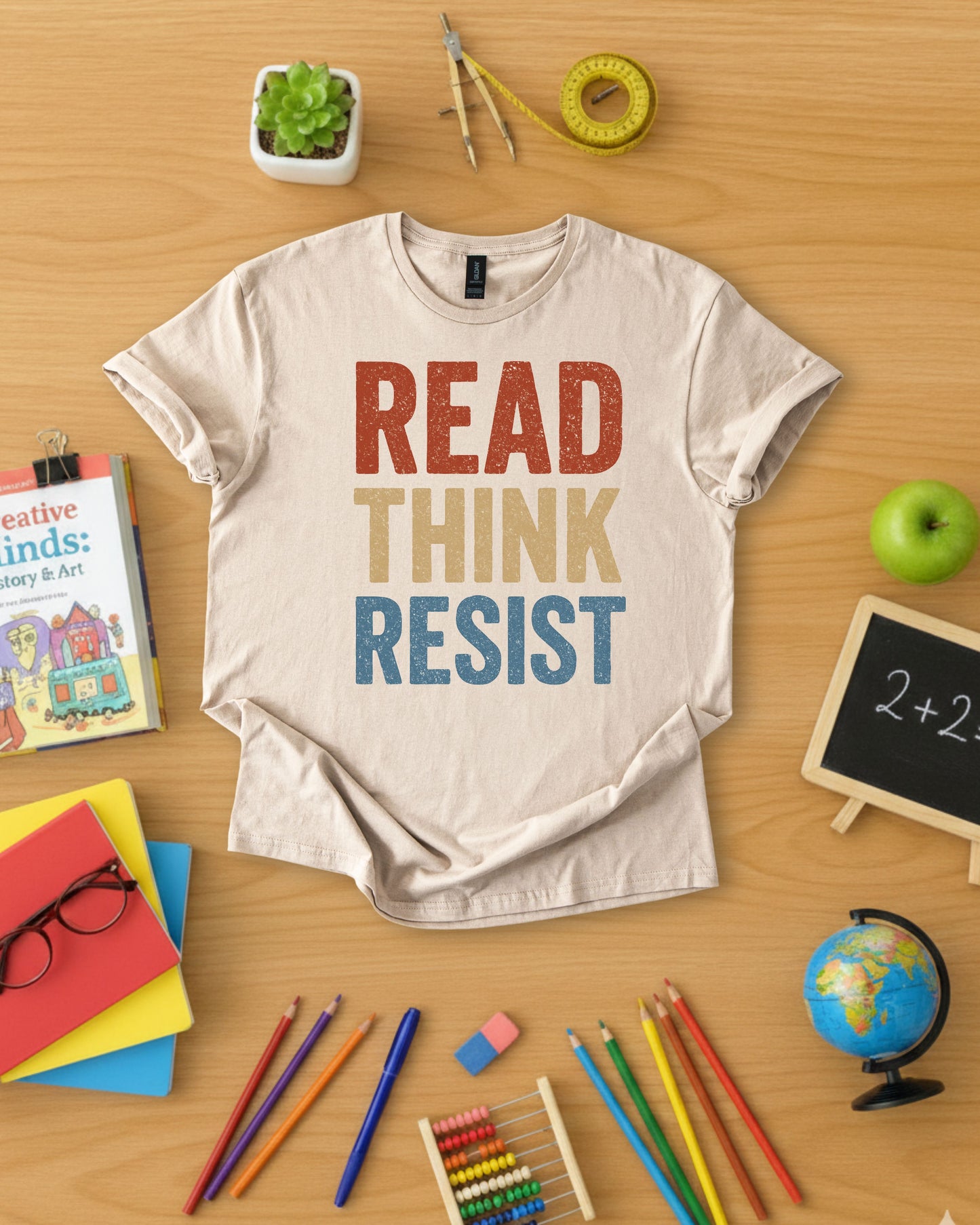 Read Think Resist Shirt