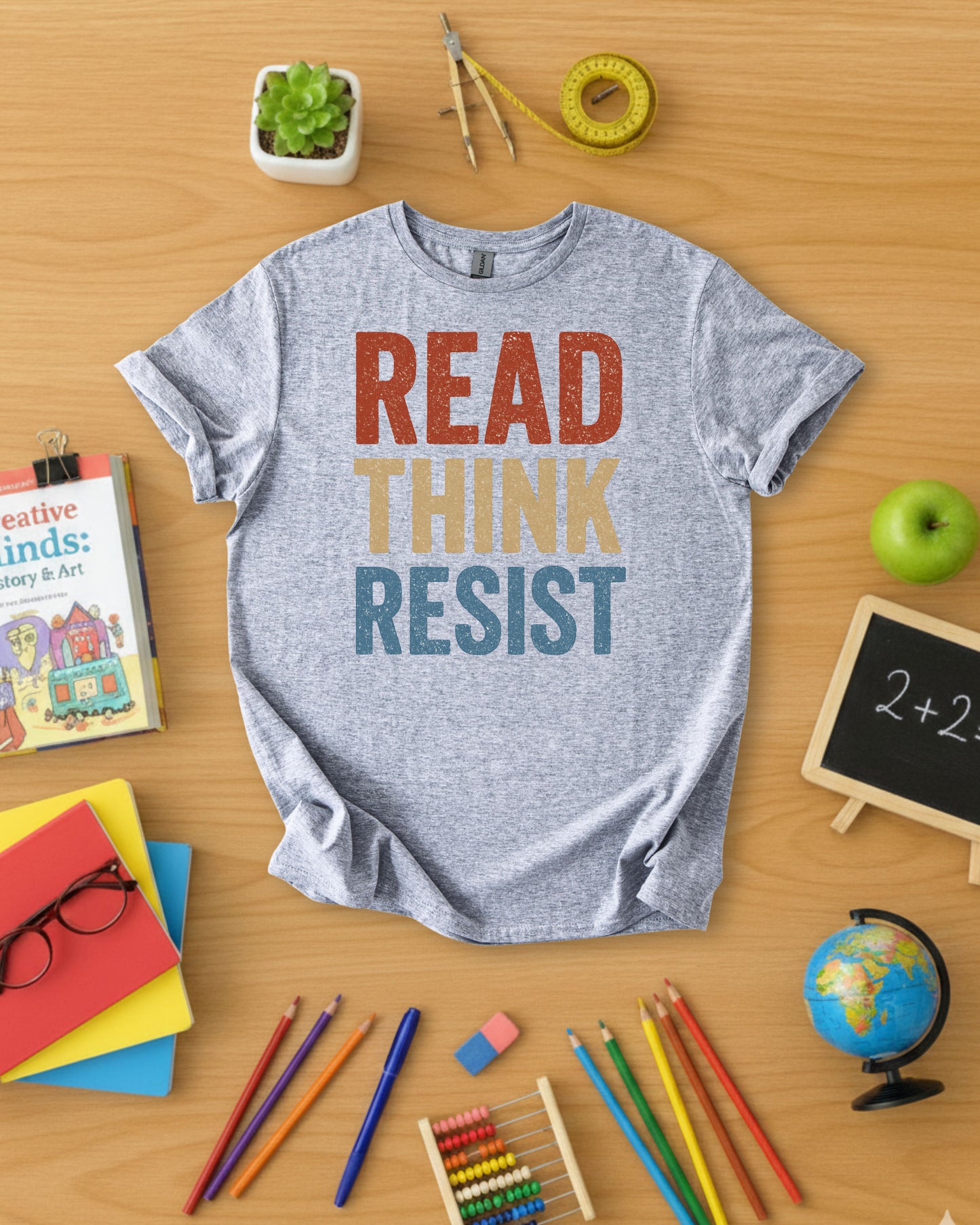 Read Think Resist Shirt