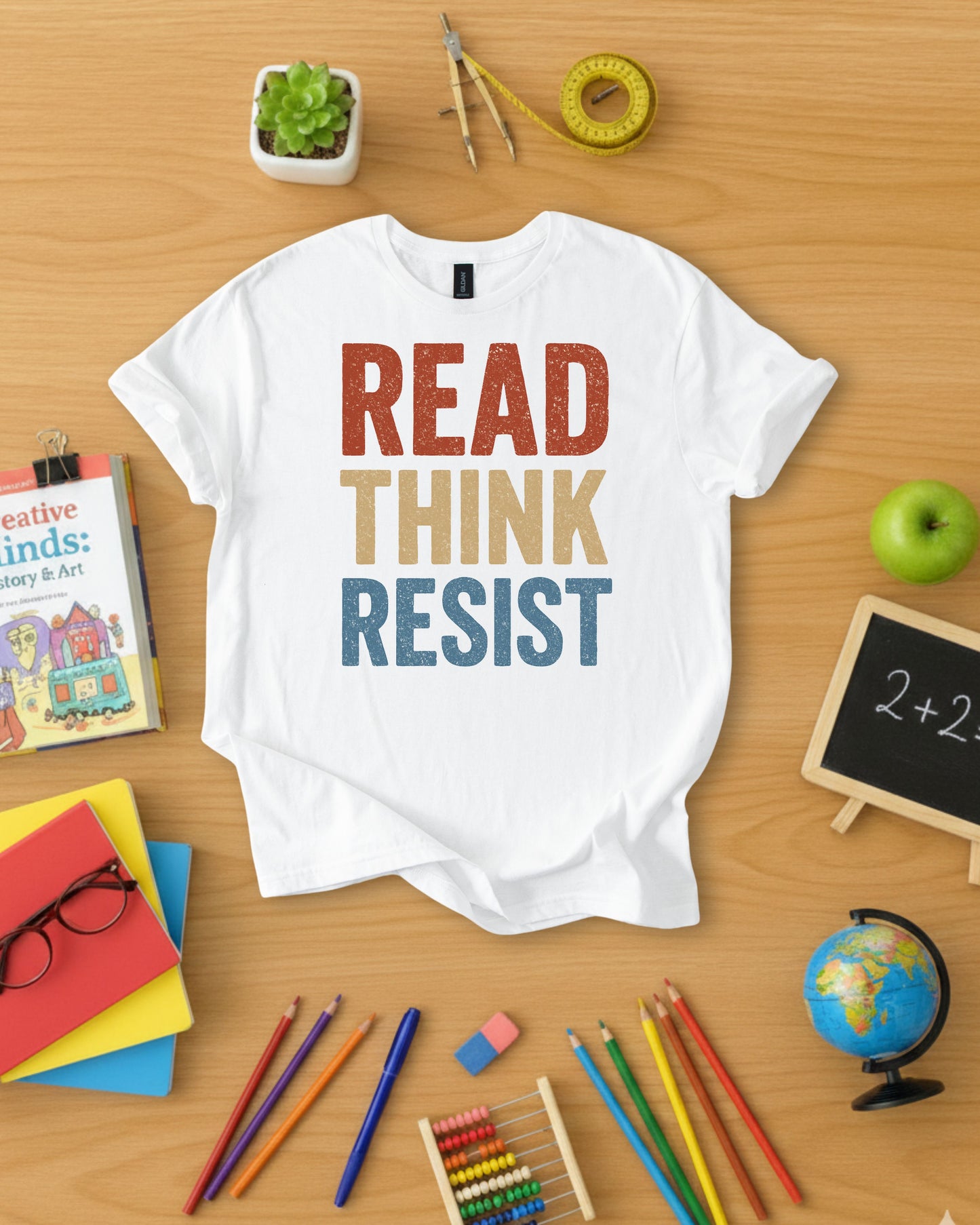 Read Think Resist Shirt